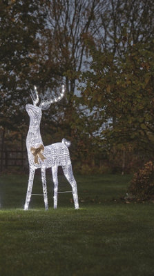Mysmartbuy Unisex Multicolor Glittertwist Silver Led Reindeer Light 140Cm - Image 3