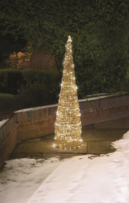 Mysmartbuy Unisex Multicolor Titan Gold Led Treebelisk Cone Light 120Cm - Image 4