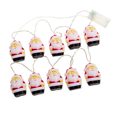 Rackhams Merry Santa String Lights Set Of 10 - Image 4