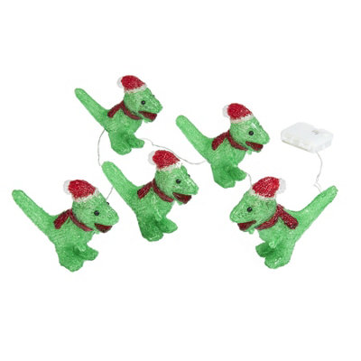 Scotts Of Stow White/Light Inlit Ice Dinos Set Of 5 - Image 3