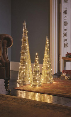 Rackhams Gold Braid Treebelisk Set Of 3 - One Size - Image 4