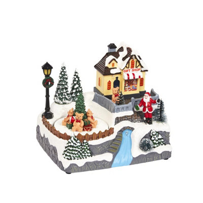 Mysmartbuy Unisex Multicolor Gift Shop Light Up Christmas Snow Scene Ornament - Image 3
