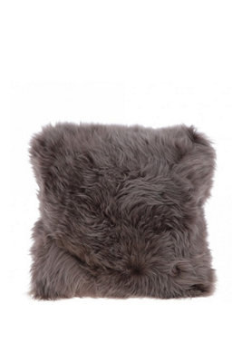 Fenland Sheepskin Fenland Luxurious Real Sheepskin Fluffy Cushion PillowBrown (40Cm X 40Cm) from B&Q
