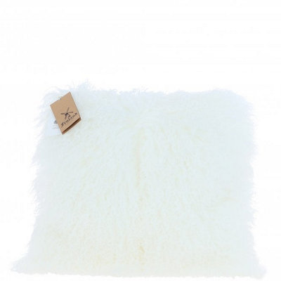 Fenland Sheepskin Fenland Genuine Lamb Wool Cushion WarmSoft And Elegant DesignIvory (40Cm X 40Cm) from B&Q