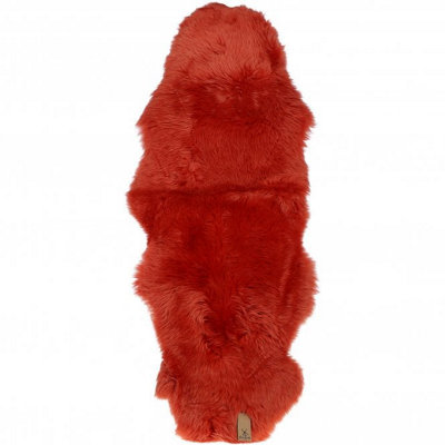 Fenland Sheepskin Fenland Indoor Double Australian Real Sheepskin RugOrange (180 Cm X 60 Cm) from B&Q