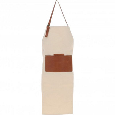 Fenland Sheepskin Fenland Exquisite Leather X Canvas ApronTan/cream from B&Q