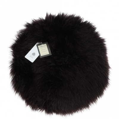 Fenland England Unisex Chocolate Real Sheepskin Seat Pad In 34Cm - Image 4