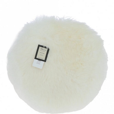 Fenland England Unisex Ivory Real Sheepskin Seat Pad In 34Cm - Image 4
