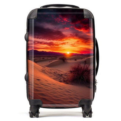 Warren Reed Designer Sunset In The Desert SuitcaseCabin from B&Q