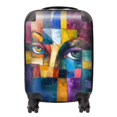 Warren Reed Designer Fragmented Vision: Eyes Of The Soul SuitcaseSmall from B&Q