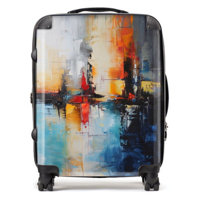 B&Q -  Reflective Splendour: City In Abstract SuitcaseLarge