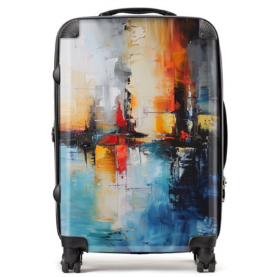 B&Q -  Reflective Splendour: City In Abstract SuitcaseMedium