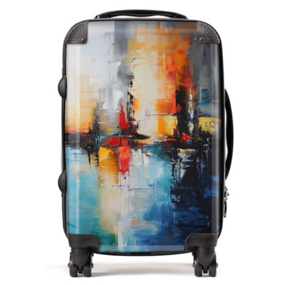 B&Q -  Reflective Splendour: City In Abstract SuitcaseCabin