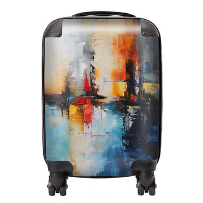 B&Q -  Reflective Splendour: City In Abstract SuitcaseSmall