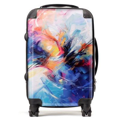 Warren Reed Designer Serene: Calm Amidst Colours SuitcaseCabin from B&Q