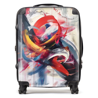 B&Q -  Swirling Symphony Of Colours SuitcaseLarge