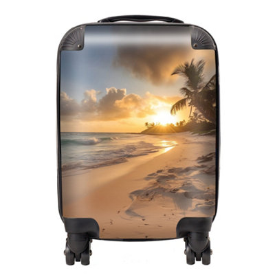 Warren Reed Designer Sunrise In Paradise SuitcaseMini Cabin from B&Q
