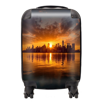 Warren Reed Designer Sunrise In The City SuitcaseMini Cabin from B&Q