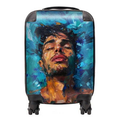 Warren Reed Designer Vivid Serenity SuitcaseSmall from B&Q