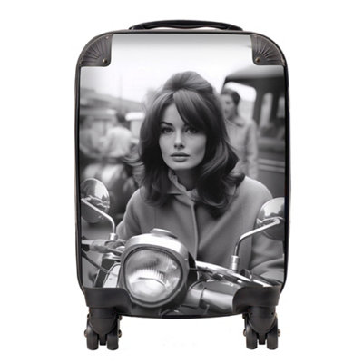 Warren Reed Designer 1960 Out On The Bike Suitcase - Mini Cabin Small