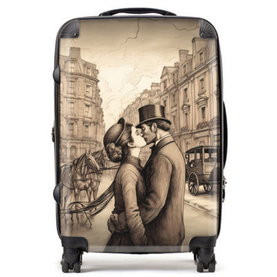 Warren Reed Designer Sharing A Kiss SuitcaseMedium from B&Q