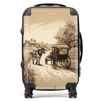 Warren Reed Designer A Horse And His Cart Suitcase - Cabin