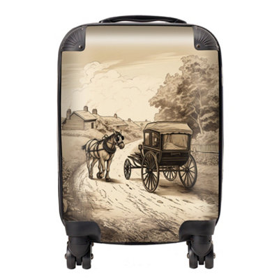 Warren Reed Designer A Horse And His Cart Suitcase - Small
