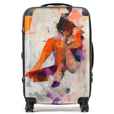Warren Reed Designer Poised In Reflection SuitcaseMedium from B&Q