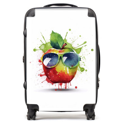 B&Q -  Apple In Glasses Splashart SuitcaseMedium