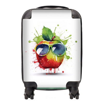 B&Q -  Apple In Glasses Splashart SuitcaseSmall