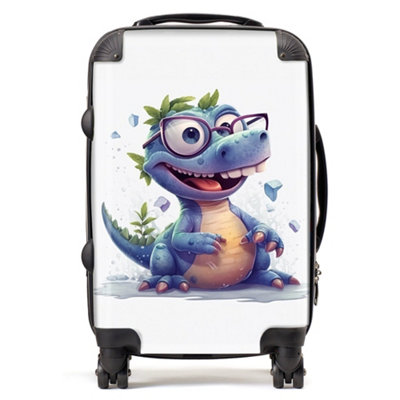B&Q -  Happy Dinosaur With Glasses SuitcaseCabin