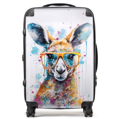B&Q -  Splashart Kangaroo In Glasses SuitcaseMedium
