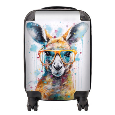 B&Q -  Splashart Kangaroo In Glasses SuitcaseSmall