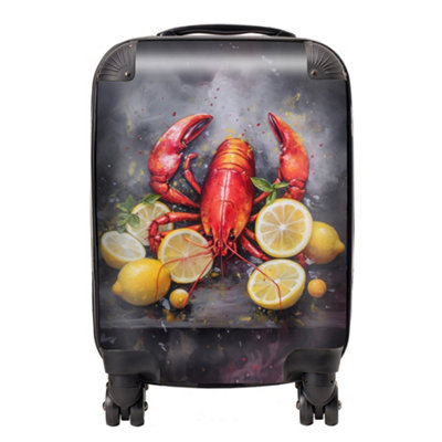 Warren Reed Designer Lobster And Lemons SuitcaseMini Cabin from B&Q