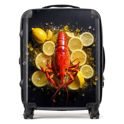 B&Q -  Lobster On Lemons SuitcaseLarge