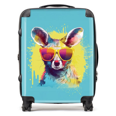 B&Q -  Splashart Wallaby In Glasses SuitcaseLarge