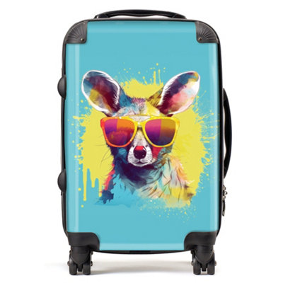Warren Reed Designer Splashart Wallaby In Glasses SuitcaseCabin from B&Q
