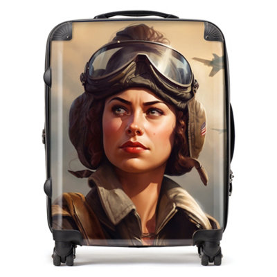 Warren Reed Designer Female Pilot Design  SuitcaseLarge from B&Q