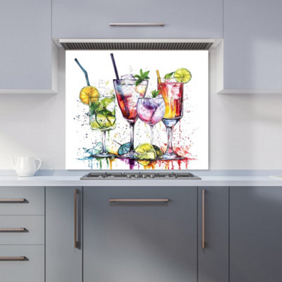 B&Q -  Vibrant Cocktail Splash Kitchen Splashback