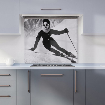 Warren Reed Designer Glamorous Slopes Of The 60S Kitchen Splashback from B&Q
