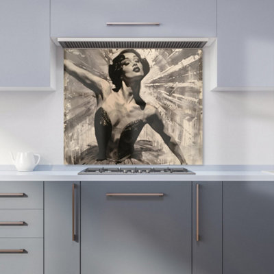Warren Reed Designer 1920S Ballerina Radiance Kitchen Splashback from B&Q