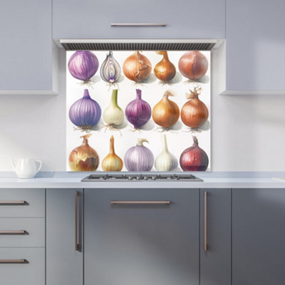 Warren Reed Designer Onion Spectrum: Natures Palette Kitchen Splashback from B&Q