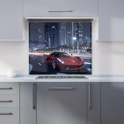 Warren Reed Designer Midnight Cruise In Dubai Kitchen Splashback from B&Q