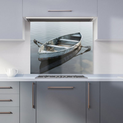 Warren Reed Designer Boat On The Lake Kitchen Splashback from B&Q