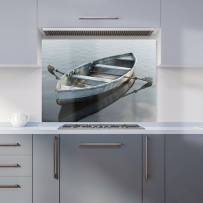 Warren Reed Designer Boat On The Lake Kitchen Splashback from B&Q