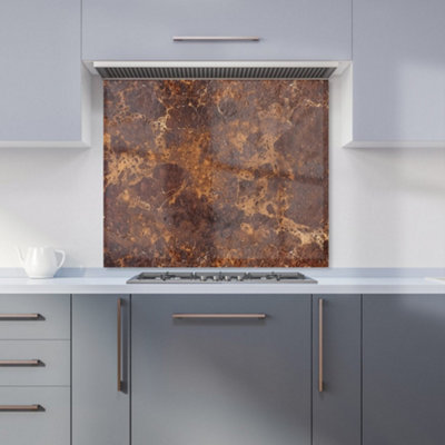 Warren Reed Designer Brown Quartz Effect Kitchen Splashback from B&Q