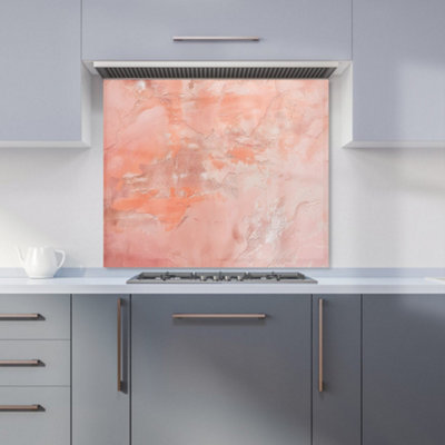 Warren Reed Designer Pink Grunge Effect Kitchen Splashback from B&Q