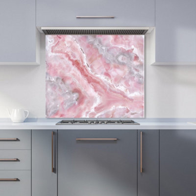 Warren Reed Designer Pale And Grey Marble Effect Kitchen Splashback from B&Q