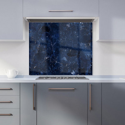 B&Q -  Ocean Blue Quartz Effect Kitchen Splashback