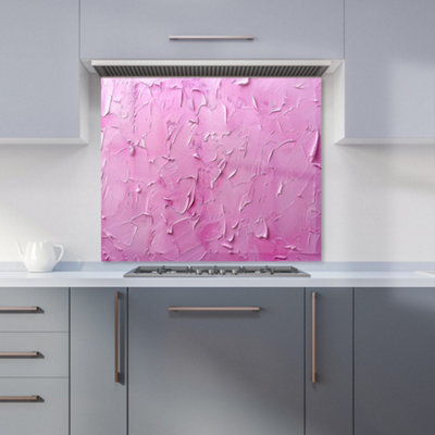 B&Q -  Bright Pink Textured Effect Kitchen Splashback